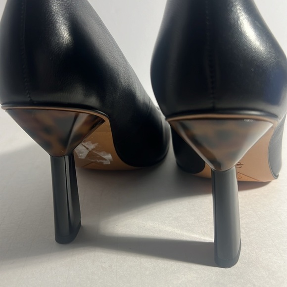 👡Franco Sarto Womens Pump Heel Black Leather Dressy Slip On High 7.5 New - Picture 5 of 7